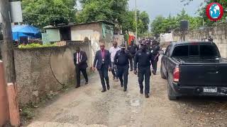 Holness visits Waltham Park Road area after 5 killed in mass shooting [upl. by Cicenia528]