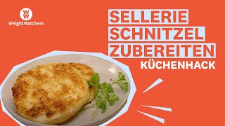 Sellerieschnitzel zubereiten  WeightWatchers Küchenhacks [upl. by Sloan737]