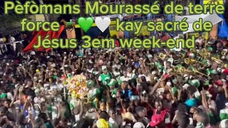 Pèfòmans Mourassé de terre force 🐎💚🤍revolisyon an komanse3em weekend sezon rara léogane 2024 [upl. by Adim]