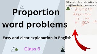 Solving proportions word Problems math class6 [upl. by Akerdna]