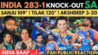 OMG 😱 31 IND KNOCK OUT SA WON THE SERIES TILAK VERMA 120 SANJU SAMSON 104 ARSHDEEP 3W PAK 😭 [upl. by Shurwood]