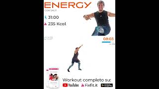 Energy Workout Cardio Con Musica Esercizi Con Salti Anteprima [upl. by Kerrin]