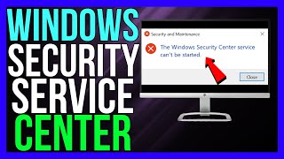 How to FIX The Windows Security Center Service Cannot Be Started Windows 1110 2024 METHOD [upl. by Hayse]