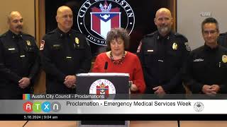 EMS Week Proclamation 2024 [upl. by Anikat]