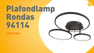 Plafondlamp Rondas 94114  UNBOXING [upl. by Lak]