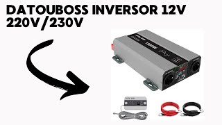 DATOUBOSS Inversor 12V 220V230V Onda Pura 1500W3000W Inversor 12V a 220V Onda Pura con 2 [upl. by Namrehs]