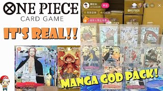 Manga Rare God Packs are REAL 9 Manga Rares in 1 Pack PRB01 is NUTS HUGE One Piece TCG News [upl. by Offen702]