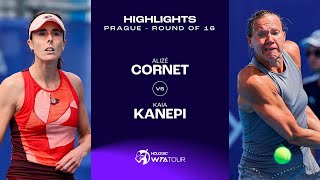 Alizé Cornet vs Kaia Kanepi  2023 Prague Round of 16  WTA Match Highlights [upl. by Arch]