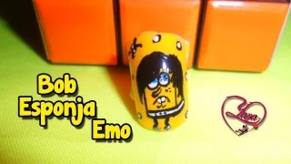 35 Decorados de Uñas Bob Esponja Emo  Yana [upl. by Garreth540]