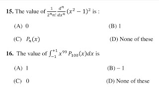 Legendre Polynomials mcq [upl. by Mandie103]