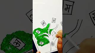 Hindi Diwas Poster Making Ideas  Hindi diwas drawing easy mahavircreativezone shorts diy [upl. by Millard]