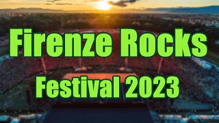 Firenze Rocks Festival 2023  Live Stream Lineup and Tickets Info [upl. by Atteynod926]