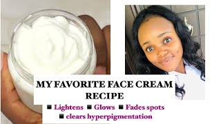 My Favorite face cream recipe lightening face cream prime side [upl. by Naillil]