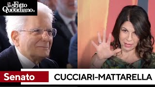 Geppi Cucciari a Mattarella quotDeve restare qui ancora 5 anniquot il siparietto è irresistibile [upl. by Rivera]