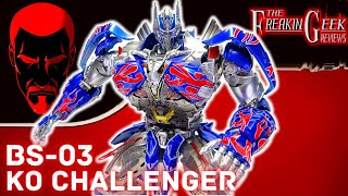 BS03 KO CHALLENGER The Last Knight Optimus Prime EmGos Transformers Reviews N Stuff [upl. by Ettenoitna]