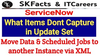 ServiceNow  How to move Data via XML skfacts servicenow Interviewquestions [upl. by Ahsienet]