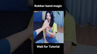 Rubber band magic tutorial shorts tutorial [upl. by Nallid]