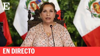 La presidenta de Perú Dina Boluarte da un mensaje en vivo tras protestas  EL PAÍS [upl. by Ambur860]