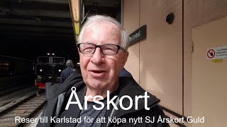 20180424 NYTT SJ ÅRSKORT  Resa till Karlstad för att köpa nytt SJ Årskort Guld 4K [upl. by Gaige]