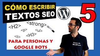 📝 Cómo escribir textos SEO  Curso de WordPress capítulo 5 [upl. by Droc676]