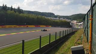 Vue entière Accident crash Antoine Hubert spa gp 2019 formule 2 [upl. by Janella]