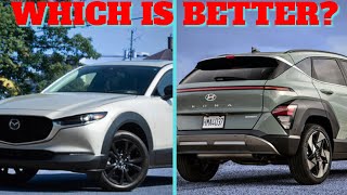 2024 Mazda CX30 vs 2024 Hyundai Kona Lets Settle This [upl. by Dorrie]