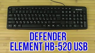 Распаковка Defender Element HB520 USB Black [upl. by Ahtera418]