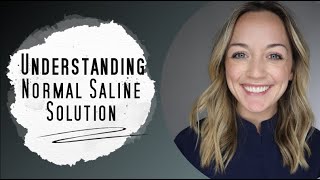 Normal Saline Solution Explained  IV therapy [upl. by Lukin469]