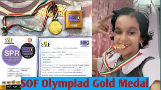 My First SOF Olympiad Gold Medal in GK l sof olympiad for class 2 l Sof gold medalawards goldmedal [upl. by Llerut]