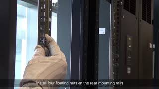 Huawei S5700 Serise Switch Installation Using Front and Rear Mounting Brackets [upl. by Notle]