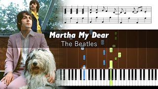 The Beatles  Martha My Dear  ACCURATE Piano Tutorial [upl. by Samson408]