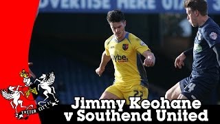 Jimmy Keohane v Southend United  Exeter City Football Club [upl. by Melleta338]