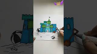 Sandcastle Competition  Princess Magic World shorts drawing [upl. by Amadeus]