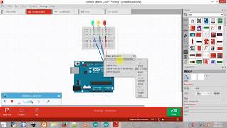 TrafficLight Circuit diagram in Fritzing [upl. by Montanez579]