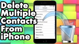 How To Delete Multiple Or All Contacts From Your iPhone iPad and iPod Touch [upl. by Nasia]