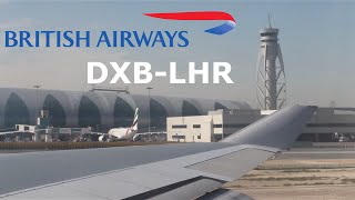 British Airways 747400 takeoff from Dubai DXBLHR [upl. by Lepley822]