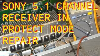 Sony Audio Receiver in Protect mode Repair Fix STRDG720 [upl. by Arrej]