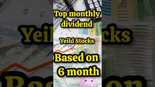 Top dividend yield stocks based on 6 month Returns stockmarket dividendyeild shorts ytshorts [upl. by Malvie704]