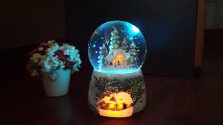 Christmas Snowball Spray Snow Music Box 19 songs [upl. by Godard710]