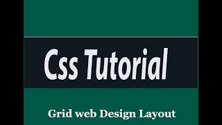 Grid Web design layout in HTML and CSS [upl. by Anirbas]