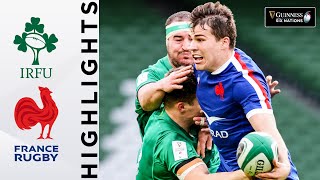 Ireland v France  HIGHLIGHTS  2 Points Separate Tight Encounter  2021 Guinness Six Nations [upl. by Keele662]