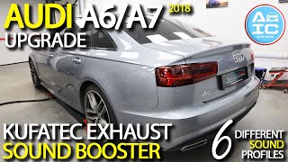 Kufatec Sound Booster Exhaust Upgrade Retrofitted into an Audi A6  6 Different Sound Profiles [upl. by Enna]