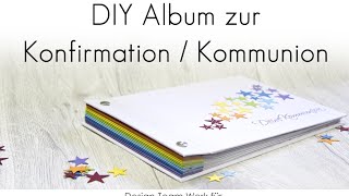 DIY Album für Kommunion  Konfirmation [upl. by Atsedom]