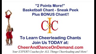 Basketball Cheerleading Cheers and Chants quot2 Points Morequot from Cheer and Dance on Demand [upl. by Ttekcirc]