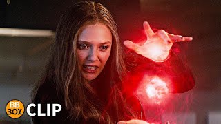 Wanda amp Hawkeye vs Vision  Captain America Civil War 2016 Movie Clip HD HINDI [upl. by Trinia477]