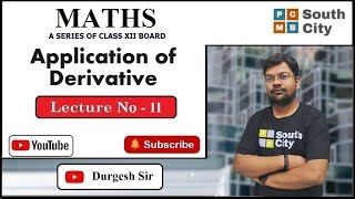 Class 12  Application of Derivative  L11 [upl. by Ymmit]