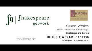 Julius Caesar  Orson Welles  Shakespeare  1938  quotAquot  HD Fully Restored and Remastered [upl. by Avert]