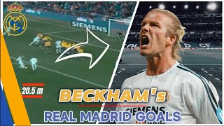 The King of Free Kicks David Beckhams Best Goals for Real Madrid [upl. by Geiss]