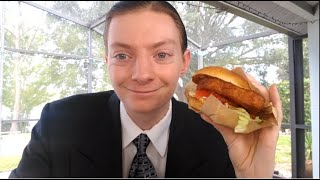 Arbys NEW Beer Battered Fish Sandwich Review [upl. by Stanislaw809]