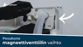 Miten pesukoneen tuloventtiili vaihdetaan  FixPart [upl. by Sarson]